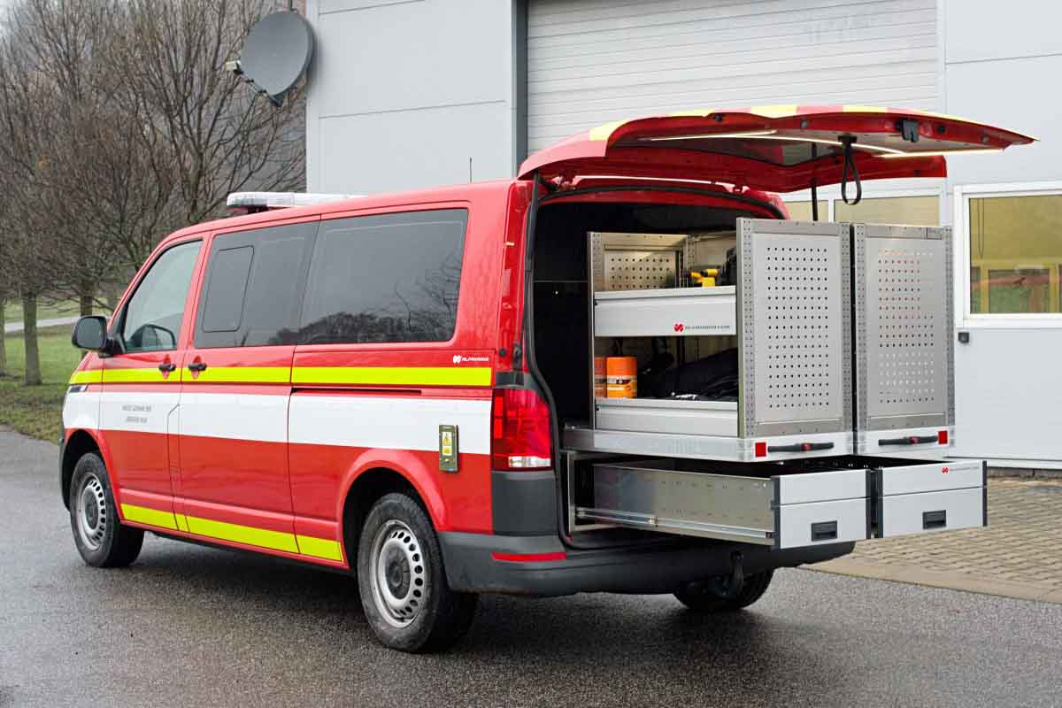 Hasičská vestavba VW Transporter