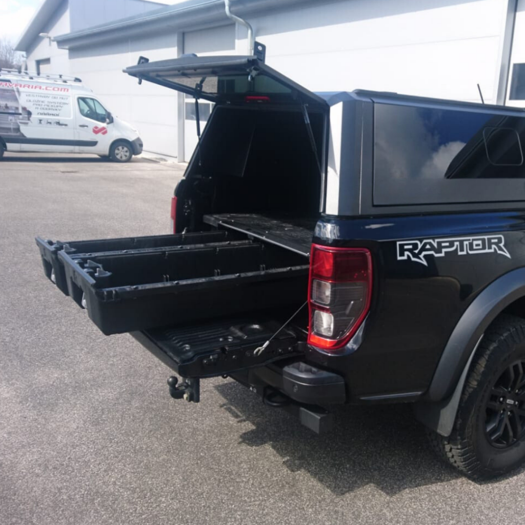 Ford Ranger Raptor Storage Box Výsuvné boxy Ford Ranger Raptor - ALFAVARIA Car
